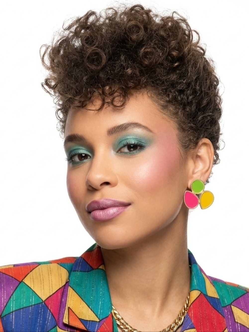 Vintage Enamel Stud Earrings